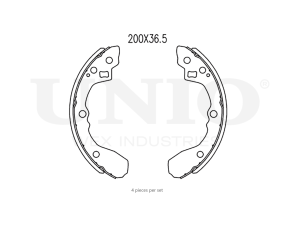 Rear brake shoes photo