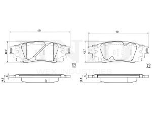 Rear brake pads photo