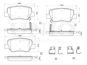 Rear brake pads photo
