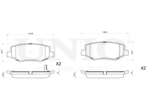 Rear brake pads photo