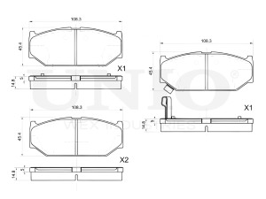 Front brake pads photo