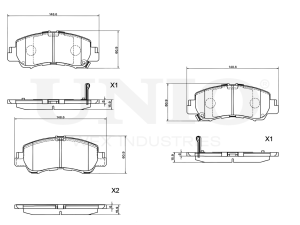 Front brake pads photo