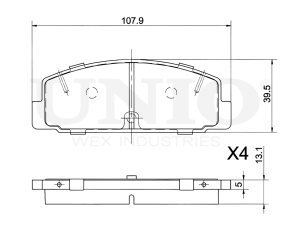 Rear brake pads photo