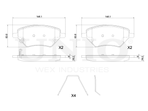 Front brake pads photo