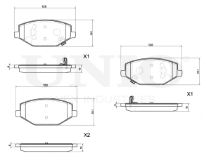 Front brake pads photo