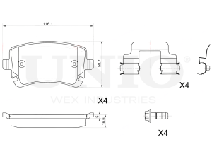 Rear brake pads photo