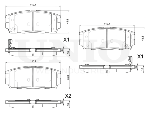 Rear brake pads photo