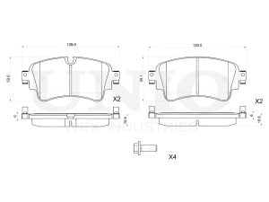 Rear brake pads photo