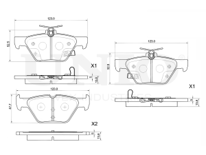 Rear brake pads photo