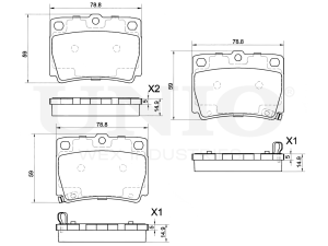 Rear brake pads photo