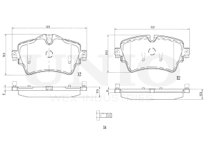 Front brake pads photo