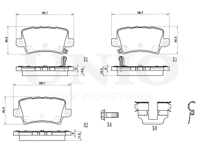 Rear brake pads photo