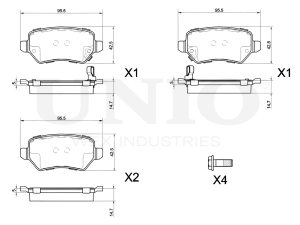 Rear brake pads photo