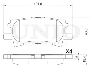 Rear brake pads photo