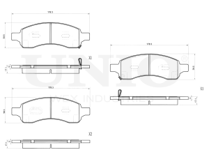 Front brake pads photo