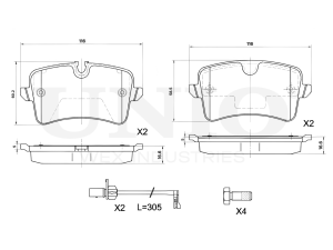 Rear brake pads photo