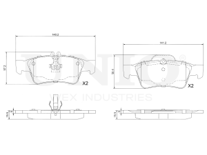 Rear brake pads photo