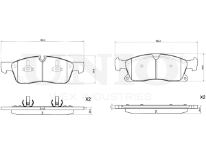 Front brake pads photo