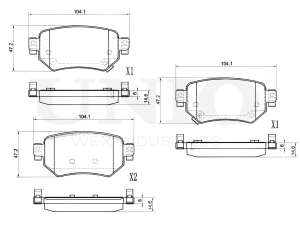 Rear brake pads photo