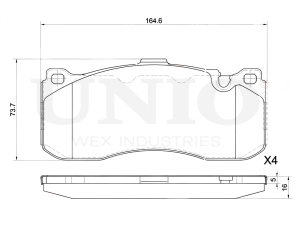 Front brake pads photo