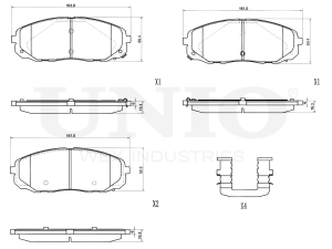 Front brake pads photo