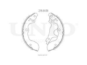 Rear brake shoes photo