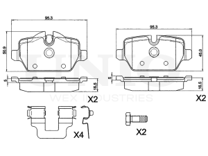 Rear brake pads photo