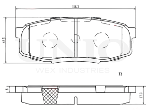 Rear brake pads photo