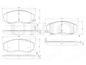Front brake pads photo