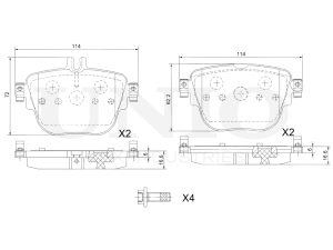 Rear brake pads photo
