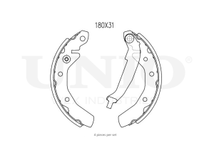 Rear brake shoes photo