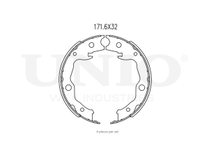 Rear brake shoes photo