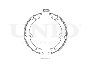 Rear brake shoes photo