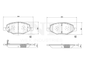 Front brake pads photo