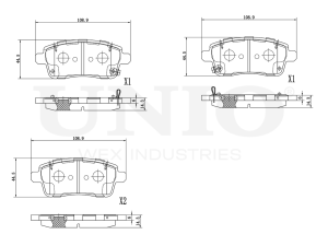 Rear brake pads photo