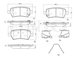 Rear brake pads photo