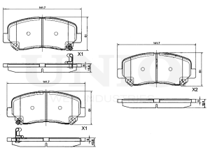 Front brake pads photo