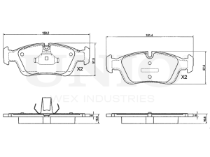Front brake pads photo