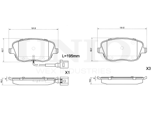Front brake pads photo