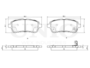 Front brake pads photo