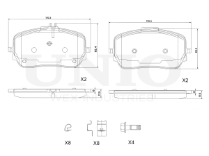Front brake pads photo