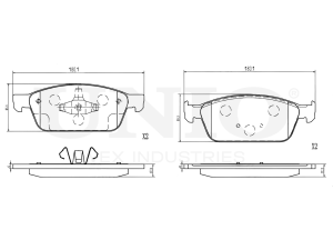 Front brake pads photo