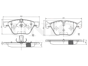 Front brake pads photo