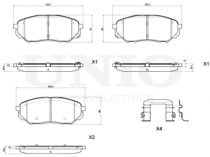 Front brake pads photo