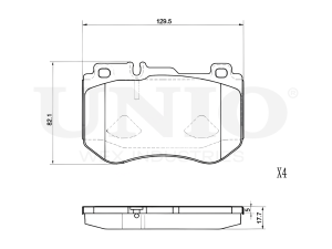 Front brake pads photo