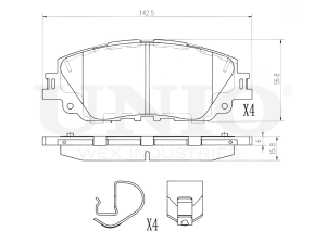 Front brake pads photo