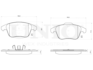 Front brake pads photo