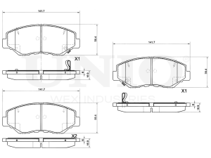 Front brake pads photo