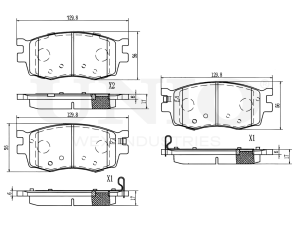 Front brake pads photo