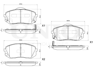 Front brake pads photo